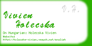 vivien holecska business card